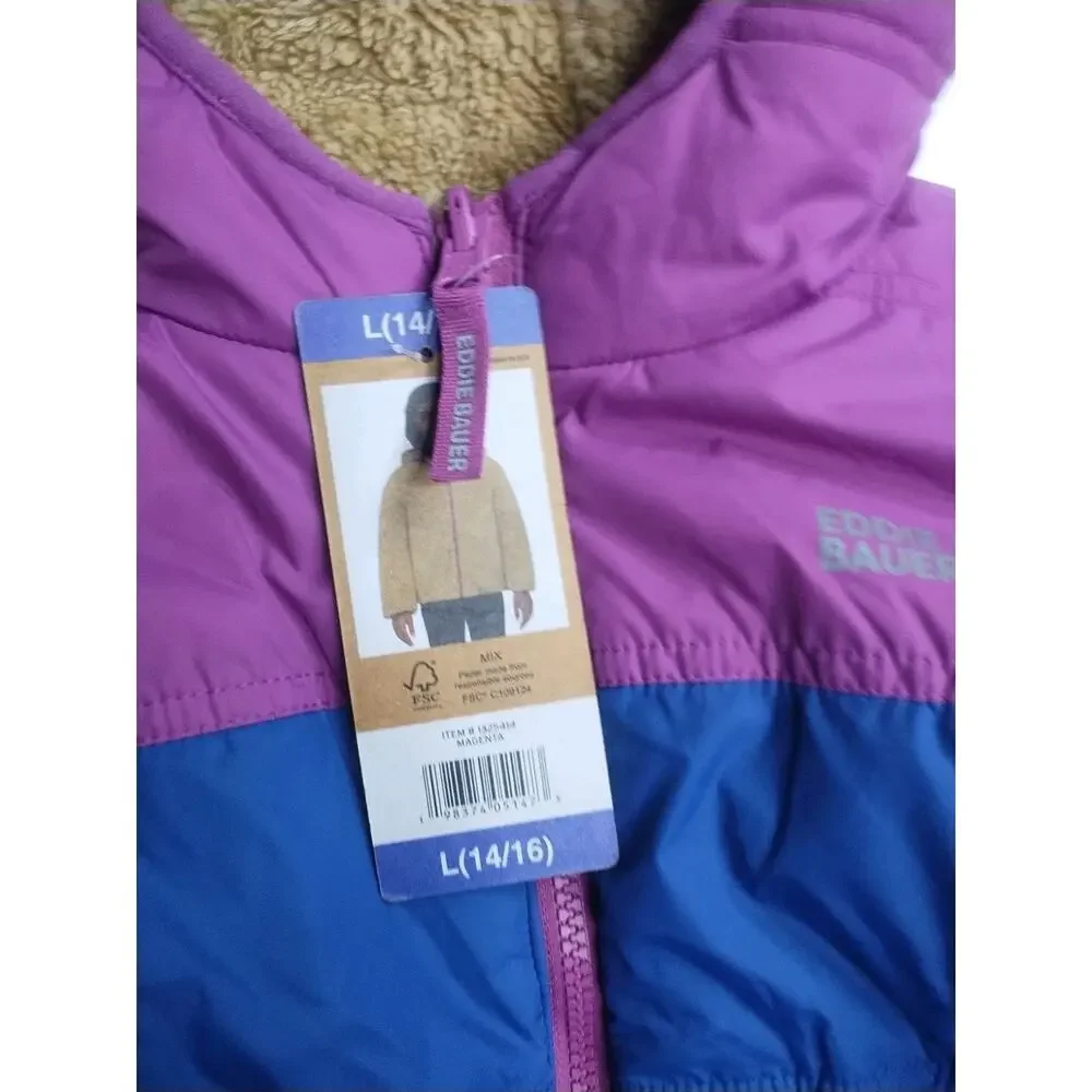 Eddie Bauer Kids Youth Reversible Jacket New with Tags